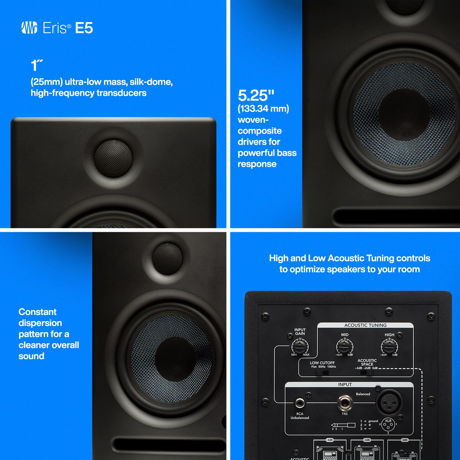 Amazon.com: PreSonus Eris E5 2-Way 5.25